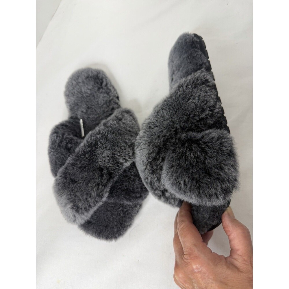 EMU Mayberry Charcoal Gray Sheepskin Slippers Size 7 New NWOB - Picture 6 of 12